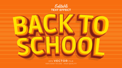 Back to school Text effect editable premium free download
