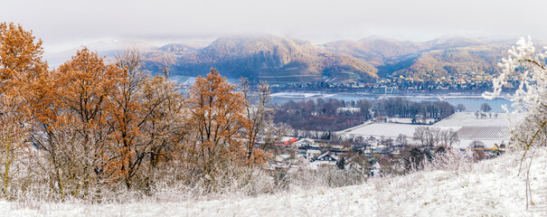 Winter über dem Siebengebirge bei Bonn