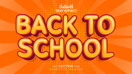 Back to school Text effect editable premium free download