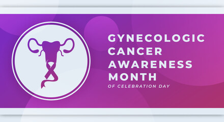 Happy Gynecologic Cancer Awareness Month Celebration Vector Design Illustration for Background, Poster, Banner, Advertising, Greeting Card