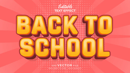 Back to school Text effect editable premium free download