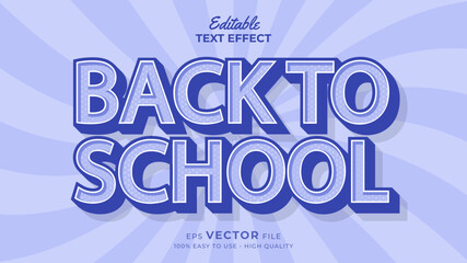 Back to school Text effect editable premium free download