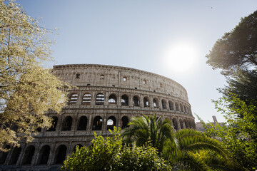 Fototapeta na wymiar Rome Colosseum is one of the main attractions of Italy.