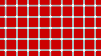 Do you see the dots, they do not exist. Classic optical illusion made as seamless pattern, vector design image.