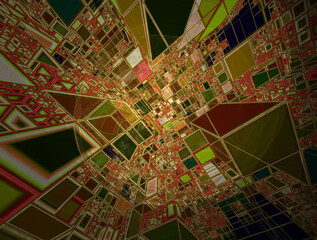 Imaginatory fractal abstract background Image