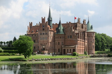 Fototapeta na wymiar Schloss Egeskov, Fünen, Dänemark