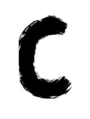 "C" letter vector