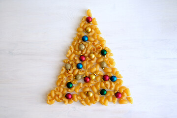 Food, Pasta with christmas decoration, Christmas foodie, Xmas pasta flaty