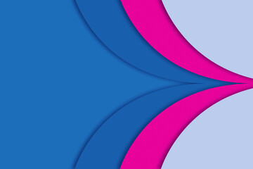 Geometric blue-pink background. Copy space. Abstract background. Place for text.