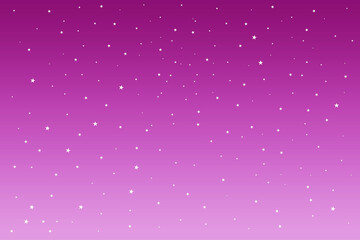 Abstract pink starry sky background. Starry sky illustration.Copy space. Gradient