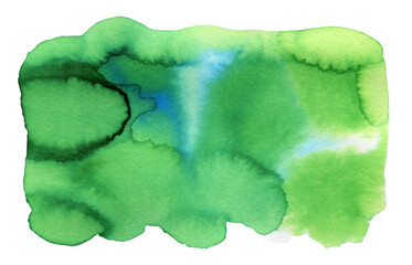 Abstract watercolor green background for your design.