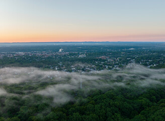 Foggy Sky Over Holyoke, Massachusetts