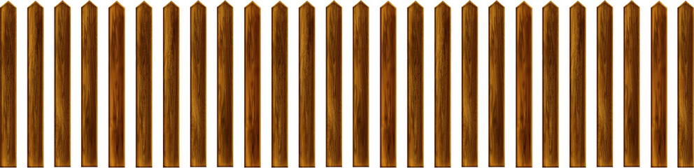 Wooden fence
