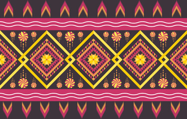 Oriental ethnic pattern. Abstract ethnic geometric pattern background design wallpaper, Indian border background,carpet,wallpaper,clothing,wrapping,batic,fabric, traditional print vector illustration
