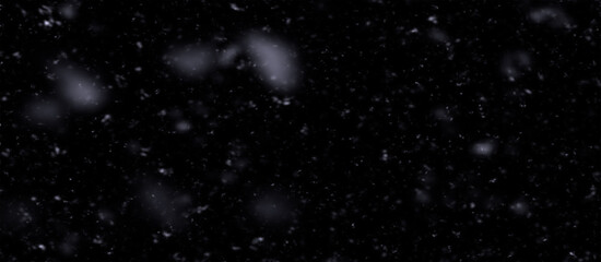 Snowfall bokeh on dark foundation. Numerous snowflakes in flying in the air. Winte night snowfall and snowstorm of snow at. Obscure bokeh light impact innovative foundation.
