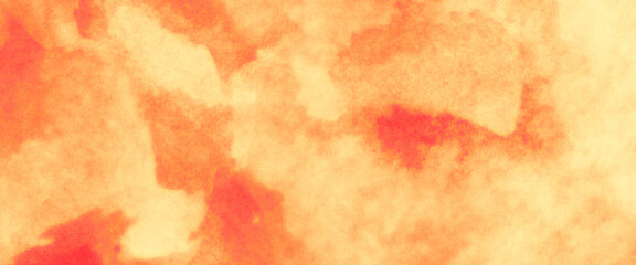 red and yellow background, abstract watercolor background with space. colorful sunrise or sunset colors in cloudy shapes. beautiful hues of yellow gold and pink in hand painted watercolor background