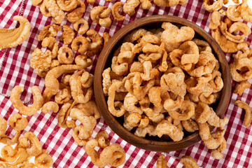 Tasty Snacks - Crispy Pork Cracklings; Dehydrated Pigskin.