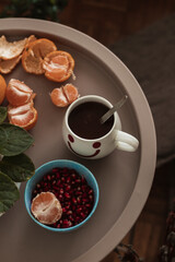 Obraz na płótnie Canvas winter hot chocolate holiday drink