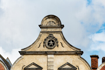 details of houses in the Grand Place in Arras, North of France
