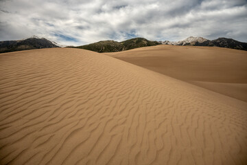 Fototapeta na wymiar Ripple after Ripple of Sand dunes