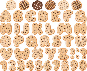Cookies Alphabet, Choc Chip
