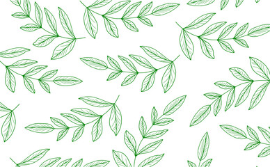Naklejka na ściany i meble Luxury Nature green background vector. Floral pattern, Golden split-leaf Philodendron plant with monstera plant line arts, Vector illustration.