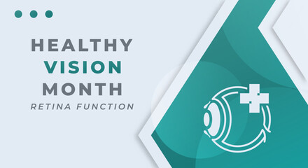 Happy Healthy Vision Month Celebration Vector Design Illustration for Background, Poster, Banner, Advertising, Greeting Card