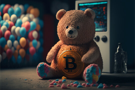 Bitcoin in bear market - Generated by Generative AI