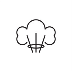 explosion icon, vector, illustration on white background