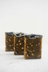 Handmade soap bar in curing process as a substitute to modern soap and as a greener option