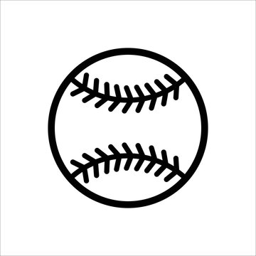 Ball of baseball icon vector design template