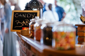 Candy Bar at a wedding
