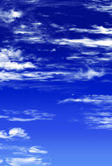 背景素材_青空と雲