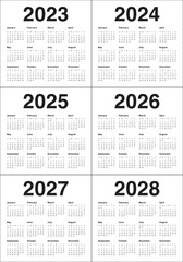 Close up of first day of the year 2023 on diary calendar, simple and clean design vector. 
