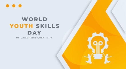 Happy World Youth Skills Day Celebration Vector Design Illustration for Background, Poster, Banner, Advertising, Greeting Card