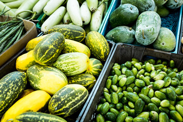 Vegetables at Traditional Local Omani Market.
