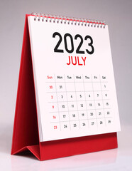 Simple desk calendar 2023 - July