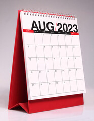 Simple desk calendar 2023 - August