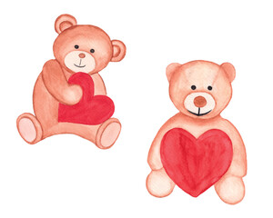 Valentine’s Day Bear clipart, Couple bear Sublimation for t-shirt