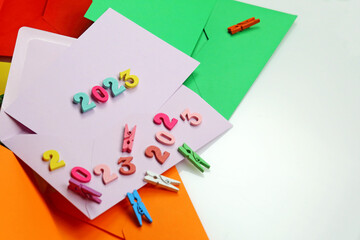 Biglietto da visita per augurare buon anno 2023