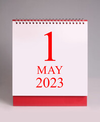 Simple desk calendar 2023 - May