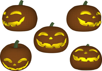 halloween pumpkin seamless pattern