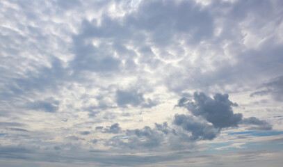 sky full of clouds. cumulus