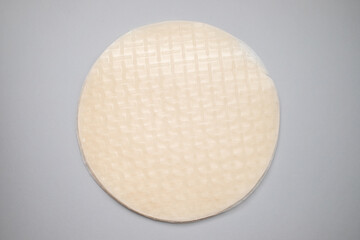Fresh dry rice paper for spring rolls