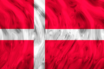 National flag of Denmark. Background  with flag  of Denmark.
