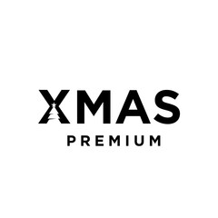 Pine Tree letter initial logo icon design merry christmas xmas