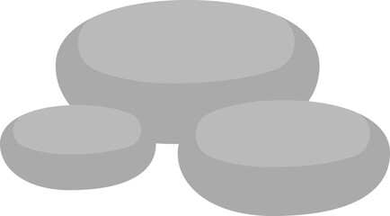 Stone flat icon Architectural and landscape decor element