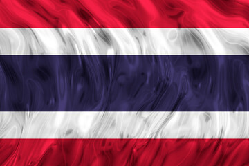 National flag of Thailand. Background  with flag  of  Thailand