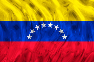National flag of Venezuela. Background  with flag of Venezuela.