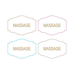 Relax and Spa Sign, Symbol, Logo isolated On White